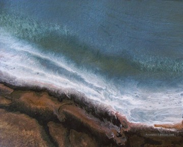 confluence abstrait paysage marin Peinture à l'huile